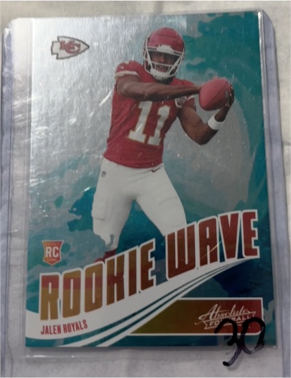 2025 Panini Absolute #RW-JRS Jalen Royals Rookie Wave — front