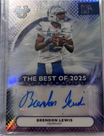 2025 Bowman University Best #BOA-BLE Brendon Lewis — front