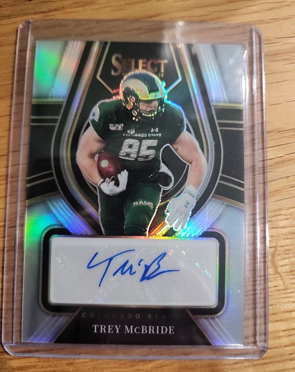 2022 Panini Select Draft Picks Rookie Signatures Trey McBride — front