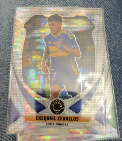 2025 Panini Prizm Club World Cup #38 Exequiel Zeballos Boca Juniors RC — front