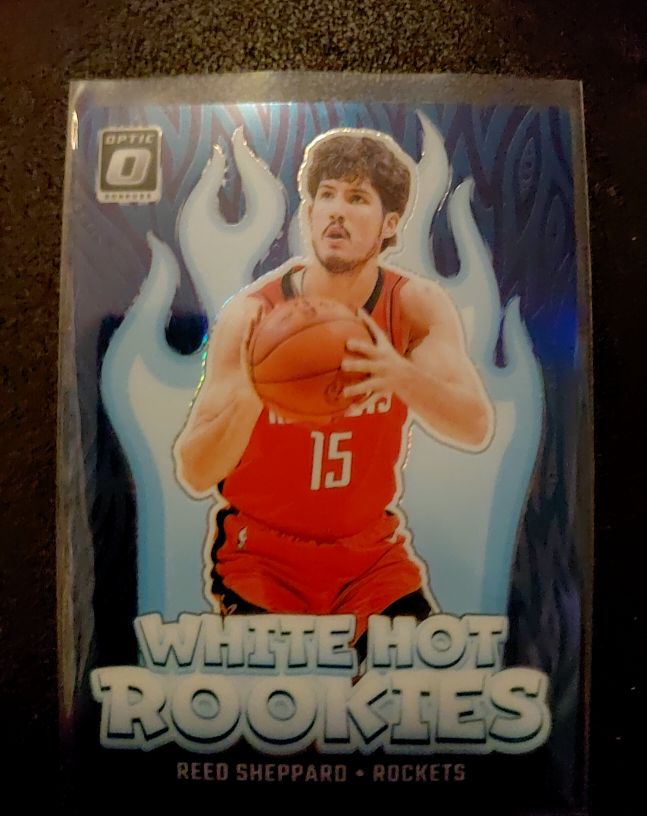 2024-25 Panini Donruss Optic #12 Reed Sheppard White Hot Rookies — front