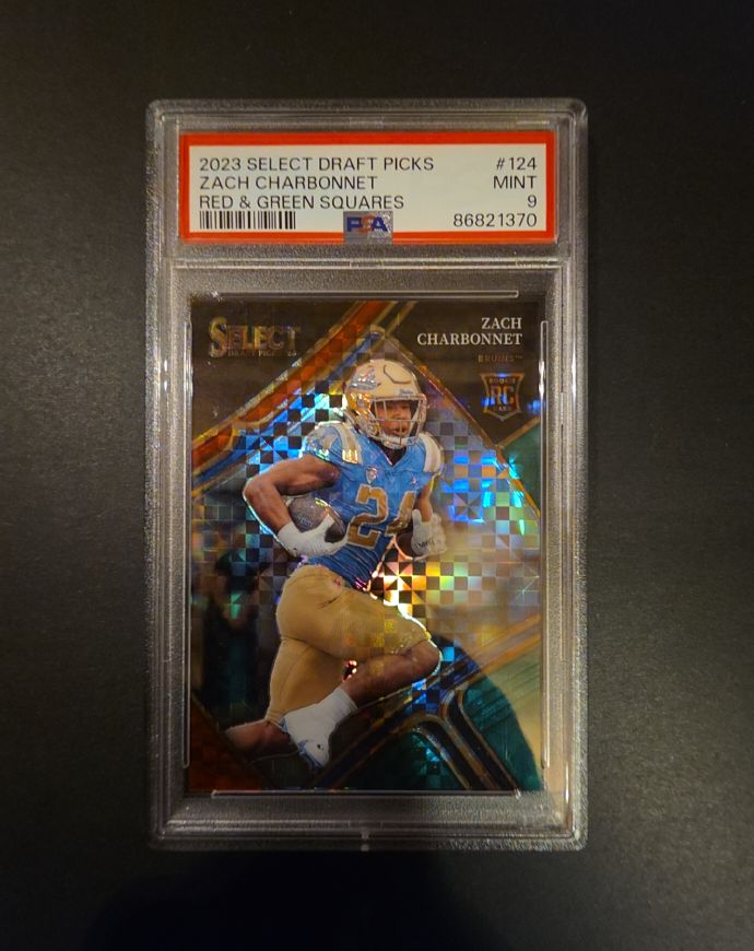 2023 Panini Select Draft Picks #124 Zach Charbonnet — front
