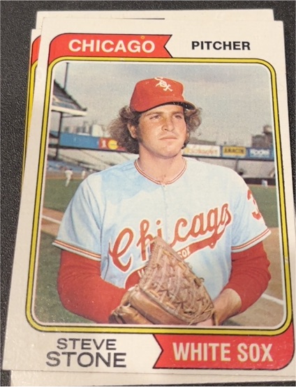 1974 Topps #486 Steve Stone Chicago White Sox — front