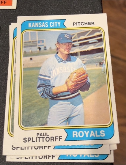 1974 Topps #225 Paul Splittorff — front