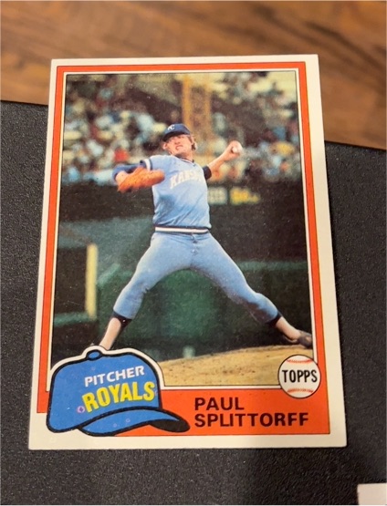 1981 Topps #218 Paul Splittorff — front