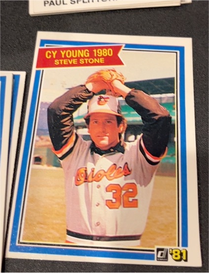 1981 Donruss #591 Steve Stone — front