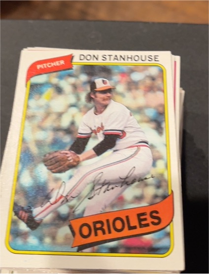 1980 Topps #517 Don Stanhouse — front