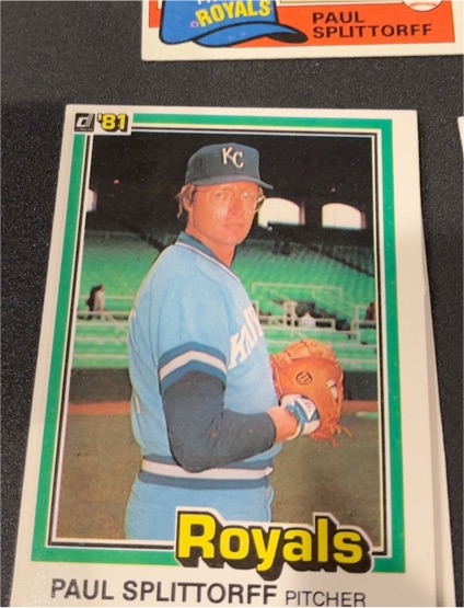 1981 Donruss #342b Paul Splittorff — front
