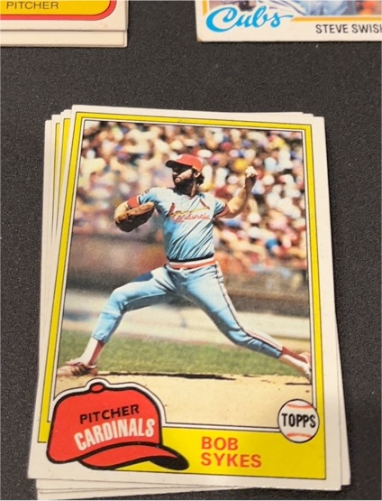 1981 Topps #348 Bob Sykes — front