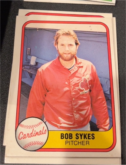1981 Fleer #533 Bob Sykes — front