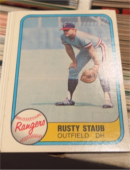 1981 Fleer #629 Rusty Staub — front