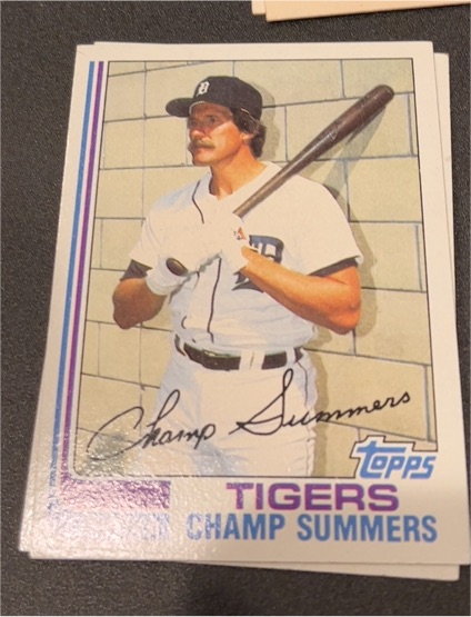 1982 Topps #369 Champ Summers — front