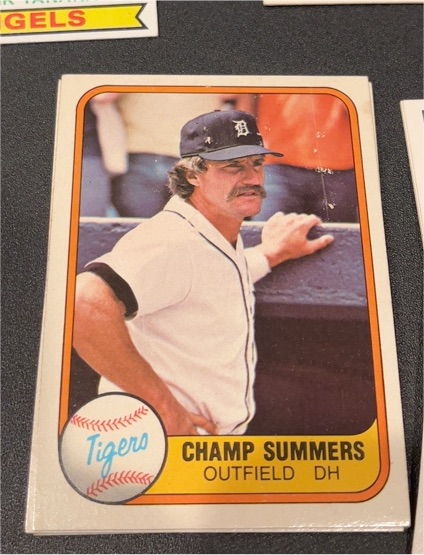 1981 Fleer #466 Champ Summers — front