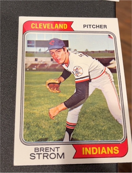 1974 Topps #359 Brent Strom — front