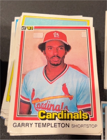 1981 Donruss #187 Garry Templeton — front