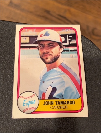 1981 Fleer #152 John Tamargo — front