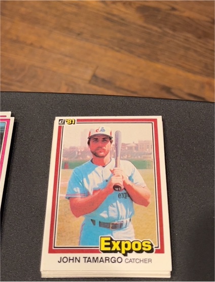 1981 Donruss #81 John Tamargo — front