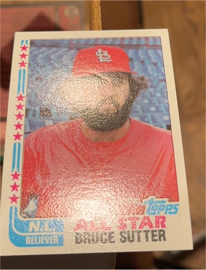 1982 Topps #347 Bruce Sutter — front