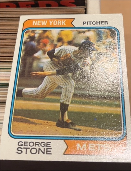 1974 Topps #397 George Stone — front