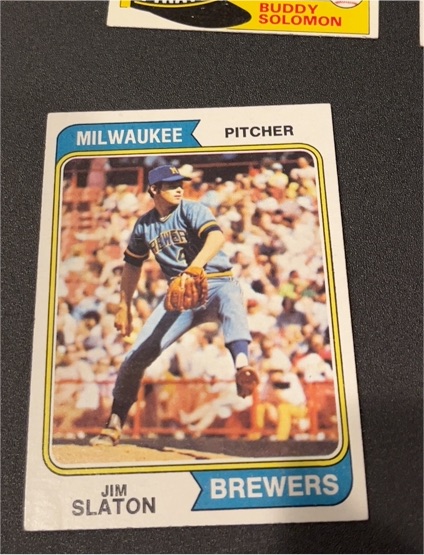 1974 Topps #371 Jim Slaton — front