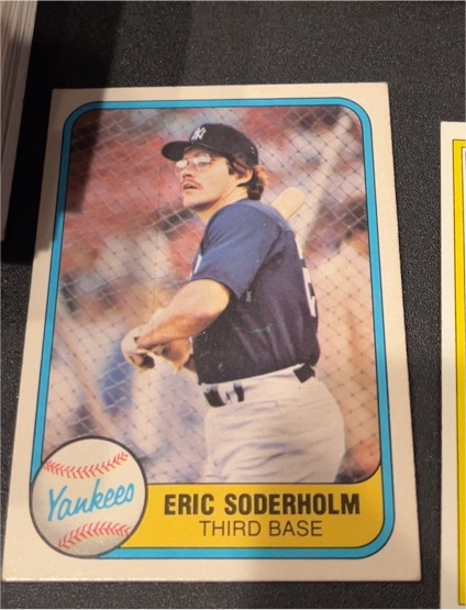 1981 Fleer #92 Eric Soderholm — front