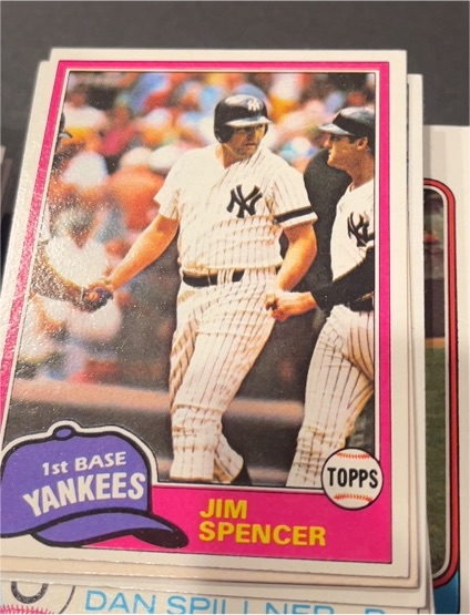 1981 Topps #435 Jim Spencer — front