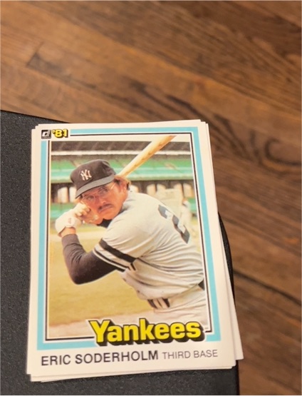 1981 Donruss #341 Eric Soderholm — front
