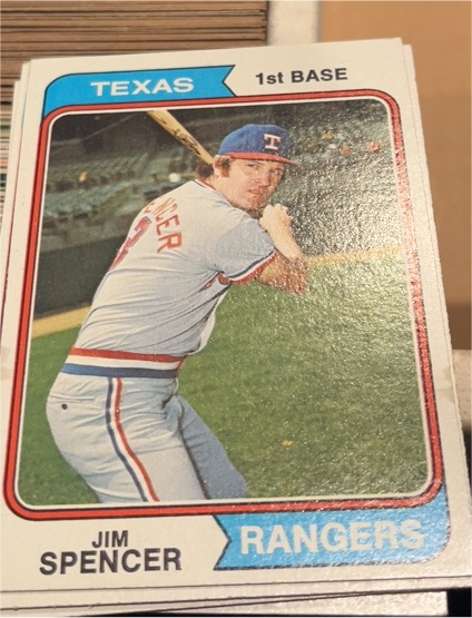 1974 Topps #580 Jim Spencer Texas Rangers — front