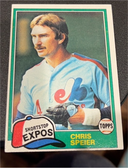 1981 Topps #97 Chris Speier — front