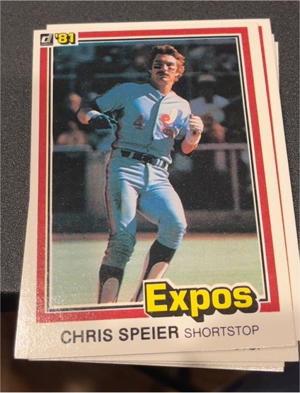 1981 Donruss #329 Chris Speier — front