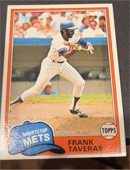 1981 Topps #343 Frank Taveras — front