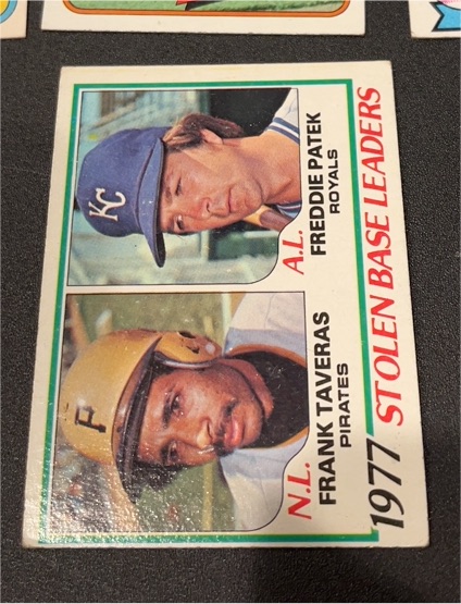 1978 Topps #204 Frank Taveras/Freddie Patek — front