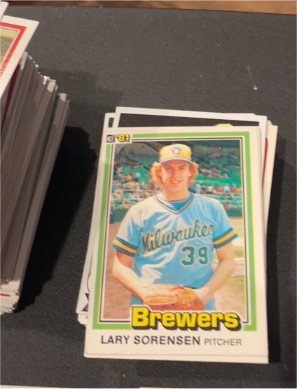 1981 Donruss #81 Lary Sorensen — front