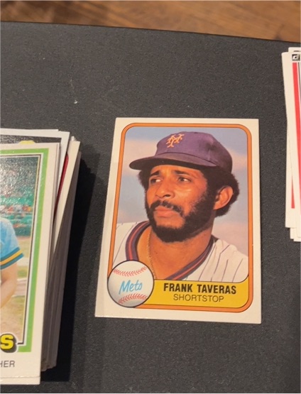 1981 Fleer #320 Frank Taveras — front
