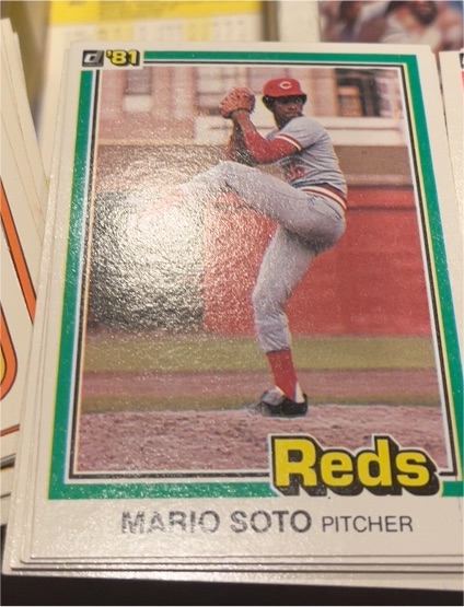 1981 Donruss #63 Mario Soto Cincinnati Reds — front