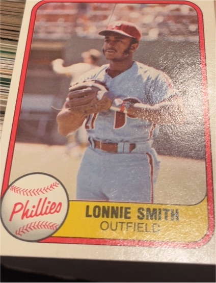 1981 Fleer #15 Lonnie Smith Philadelphia Phillies — front