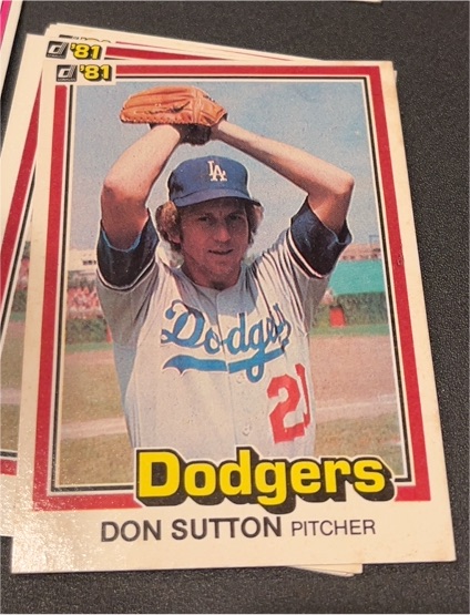 1981 Donruss #58 Don Sutton — front