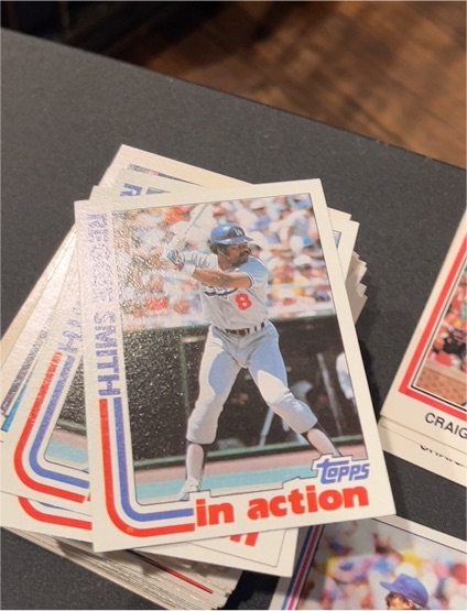 1982 Topps #546 Reggie Smith In Action — front
