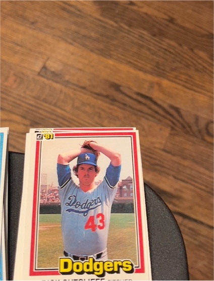 1981 Donruss #418 Rick Sutcliffe — front