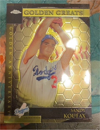 2000 Topps Chrome Golden Greats #GA8 Sandy Koufax — front