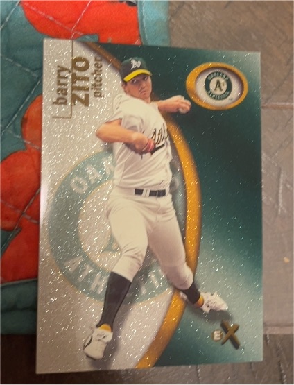 2001 Fleer E-X #75 Barry Zito — front