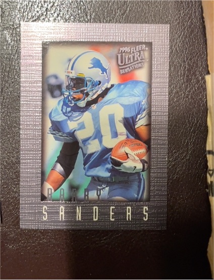 1996 Fleer Ultra Sensations #36 Barry Sanders — front