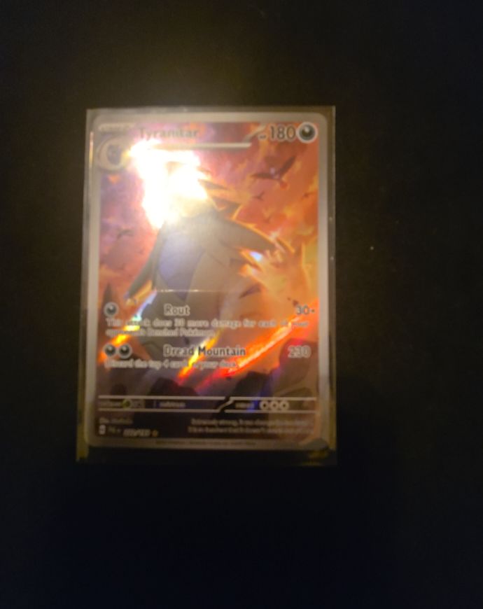 2023 Pokemon Scarlet & Violet Paldea Evolved #222 Tyranitar — front