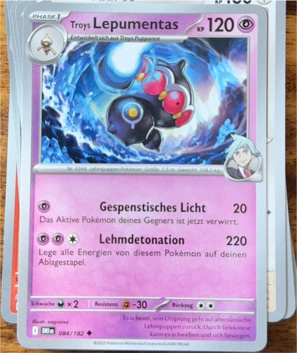 2025 Pokémon Destined Rivals #084 Troys Lepumentas — front