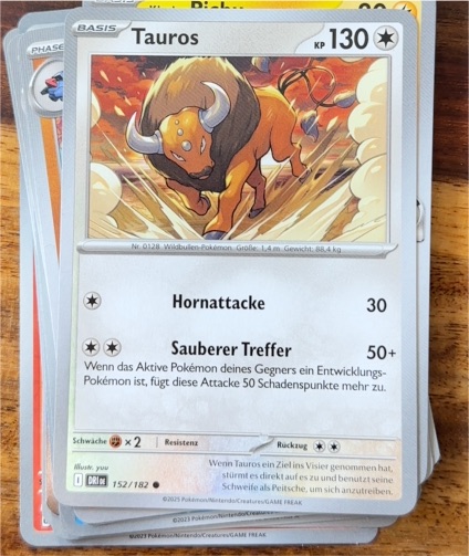 2025 Pokémon SV10: Destined Rivals #152 Tauros — front