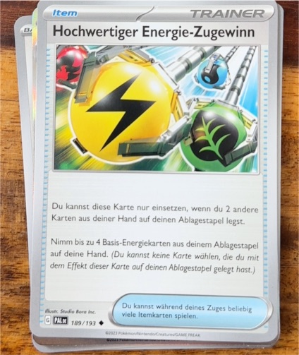 2023 Pokémon SV02: Paldea Evolved #189 Superior Energy Retrieval — front