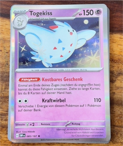2023 Pokémon SV03: Obsidian Flames #085 Togekiss — front