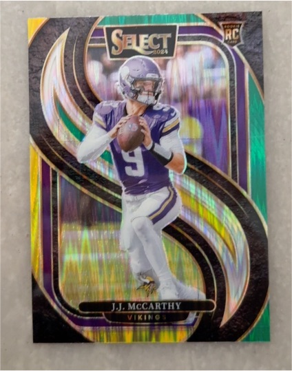 2024 Panini Select Premier Level #134 J.J. McCarthy — front