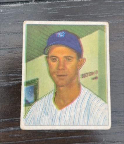 1950 Bowman #154 Gus Niarhos — front