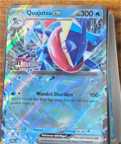 2023 Pokémon Stellar Crown #041 Greninja ex — front